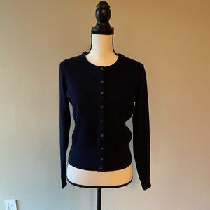 Navy Cardigan, Size M, White House Black Market